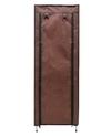 BHIMADA Foldable Modern 9 Tier Metal Shoe Cabinet, Rack for Clothe & Shoe(Brown)