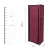 PHILOSHOP Multi-Utility Collapsible 9 Layer Metal Shoe Cabinet, Shoe Rack (Maroon)