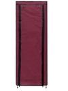 PHILOSHOP Multi-Utility Collapsible 9 Layer Metal Shoe Cabinet, Shoe Rack (Maroon)
