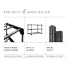 PHILOSHOP 3-Tier Bookshelf| Storage Shelve for Books Storage Organizer|Book Rack