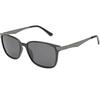 IDOR Polarized Retro Square Full Frame Black Sunglasses Men & Boys | 5004-C1