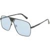 IDOR UV Protection Retro Square Full Frame Blue Sunglasses Men & Boys | 3338-C4