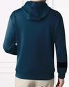 Ausk Printed Full Sleeve Hooded Tshirt For Men ( Color- Teal Blue & Black)