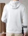 Ausk Printed Full Sleeve Hooded Tshirt For Men (Color- White & Grey) Non Returnable