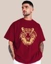 Ausk Men's Round Neck Half Sleeve Printed Tshirt For Men