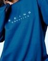 Ausk Women Full Sleeve Round Neck Printed Sweatshirt( Teal Blue ) Non Returnable