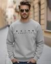 Ausk Men Full Sleeve Round Neck Printed Sweatshirt( Grey ) Non Returnable