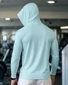 Ausk  Men's Printed Full Sleeve Hooded Tshirt/Tshirt For Men ( Sky Blue) (Non Returnable)