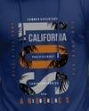 Ausk Men's Printed Full Sleeve Hooded Tshirt(Cotton Blend Fabric)(Blue) Non Returnable