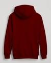 Ausk Men Full Sleeve Printed Hooded Sweatshirt(Fleece Fabric)( Color- Maroon) Non Returnable