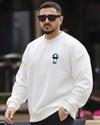 Ausk Men's Printed Multicolor Full Sleeve Round Neck Sweatshirt ( Non Returnable)
