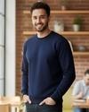 Ausk Men's Solid Blue Full Sleeve Round Neck Sweatshirt ( Non Returnable)