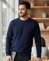 Ausk Men's Solid Blue Full Sleeve Round Neck Sweatshirt ( Non Returnable)