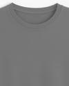 Ausk Mens Half Sleeve Round Neck Regular Tshirt( Grey ) Non Returnable