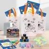 Balloon Walaz Astronaut Theme Birthday Return Gift Set-70 Pcs for 10 Kids | Space Party Favors & Stationery Kit