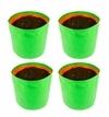Bio Blooms Agro Polyethylene Leafy Vegetable Terrace Gardening Green Grow Bag Floor Standing Mount Type, 24 x 24 inch (pack of 4)