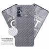 eZell REALME GT Master Edition Back Screen Protector, 3D Back Skin Carbon Fiber Ultra-Thin Protective Film (2 Packs) Transparent Back Cover for REALME GT Master Edition