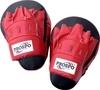 PROSPO Boxing Curved Focus Punching Mitts- Leather Training Hand Pads (Red-Black)