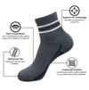 Balenzia Men Black, Light Grey, Dark Grey Cotton Blend Pack of 3 Ankle-Length Socks (Free Size)