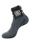 Balenzia Men Black, Light Grey, Dark Grey Cotton Blend Pack of 3 Ankle-Length Socks (Free Size)