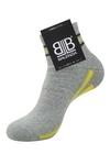 Balenzia Men Black, Light Grey, Dark Grey Cotton Blend Pack of 3 Ankle-Length Socks (Free Size)