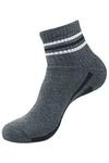 Balenzia Men Black, Light Grey, Dark Grey Cotton Blend Pack of 3 Ankle-Length Socks (Free Size)