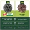 Scotch-Brite Stainless Steel Scrub and Scrub Pad (1pc + 1 pcs) (6.9 cm x 10.1 cm)