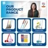 Dash Broom Grass Broom - Pack of 2, Natural Grass Broom for Daily Use with Plastic Handle, Long lasting and Durable Jhadu