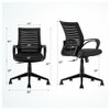 ASTRIDE Ace Mid Back Office Chair for Work from Home/Study Chair Height Adjustable Revolving Chair with Tilt Lock [Heavy Duty Nylon Base, Black]