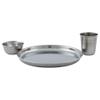 Veer Steel Laser Dinner Set (3 pcs)