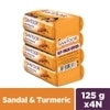 Santoor Sandal & Turmeric Soap 125 g (Pack of 4)