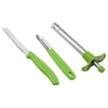 Everest Green Stainless Steel Lighter, Peeler & Knife Set (3 pcs)