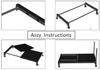 YMRR 8 step Multipurpose Rack with wheels - Color Black