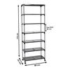 YMRR 8 step Multipurpose Rack with wheels - Color Black