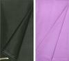 KUNDAN SULZ GWALIOR Men Grey & Purple Solid Polyester Blend Shirt & Trouser Fabric