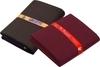 KUNDAN SULZ GWALIOR Men Brown & Maroon Solid Polyester Blend Shirt & Trouser Fabric