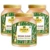 Dhampur Green Natural Demerara Brown Sugar Fine Grain, 2.4Kg ( 800g x 3) | Pure Fine Grain Sugar
