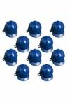 LADWA 10 Pcs Blue Heavy Duty Safety Director Helmet Head Protection for Outdoor Work Head Safety Hat with ISI Mark (Pack of 10)