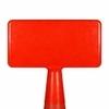 LADWA Red Plastic Cone Sign Plate | Blank Traffic Safety Display Plate