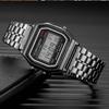 Acnos Brand Digital Black Vintage Square Dial Unisex Wrist Watch for Men Women Pack Of 1 (WR-BLACK)
