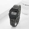 Acnos Brand Digital Black Vintage Square Dial Unisex Wrist Watch for Men Women Pack Of 1 (WR-BLACK)