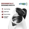 Eltons VIVA Pro 1.5 Ltr Electric Kettle with Stainless Steel Body for Boiling, Making Tea, Coffee, Soup, Etc | 1 Year Warranty (1500 W, Silver)