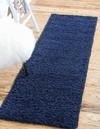 Shag Weaving Carpet Blue Polyester Area Rug (2 ft X 4 ft Rectangle)Blue