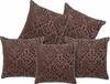 Belive-Me Brown Velvet Cushion Covers (12 x 12 inch) (Pack of 5)