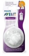 Philips Avent Natural 2. 0 Teat Fast Flow For ,6 M, Set Of 2