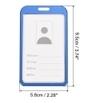 Shining Zon Heavy Duty Retractable Badge Holder with Aluminum Metal Vertical ID Card Holders for Office ID Cards (Set Of 6 Blue Yoyo)