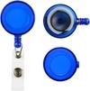Shining Zon Heavy Duty Retractable Badge Holder with Aluminum Metal Vertical ID Card Holders for Office ID Cards (Set Of 6 Blue Yoyo)