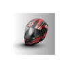 BLACK HELMETS SS-1 FULL FACE HELMET WITH RED GRAPHICS Stylish Matte Black Motorcycle Helmet Comfortable Riding Gear*2