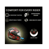 BLACK HELMETS SS-1 FULL FACE HELMET WITH RED GRAPHICS Stylish Matte Black Motorcycle Helmet Comfortable Riding Gear*2