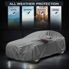 Auto Hub Hyundai Eon Car Cover with Mirror Pocket, Waterproof Layers, Car Cover Eon Waterproof - Taiwan Grey